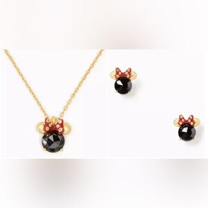 KATE SPADE Disney Minnie Mouse SOLD OUT BRACELET  & NECKLACE EARRINGS SET 3 pc
